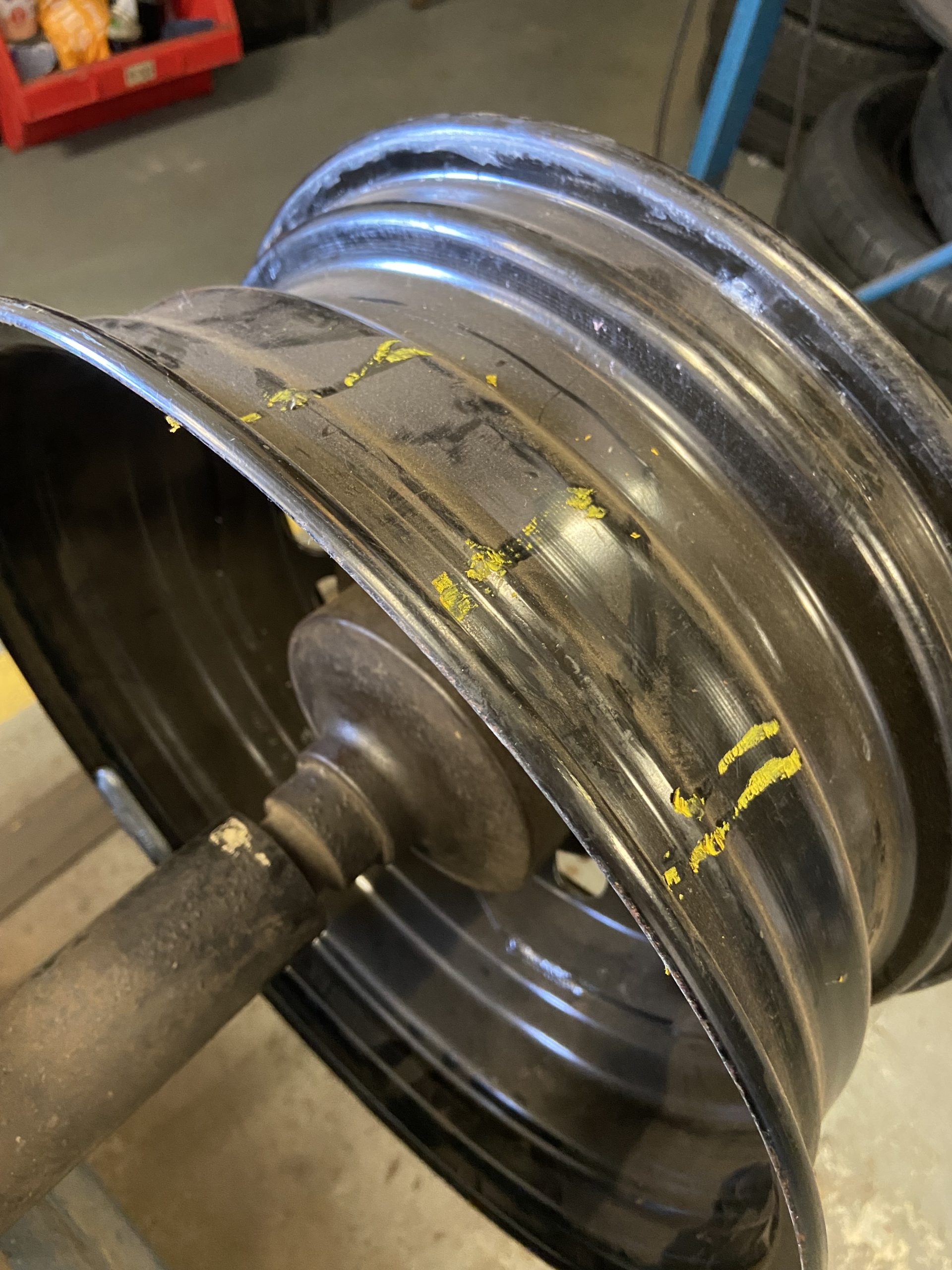Bespoke Wheels Steel Wheel After Straightening